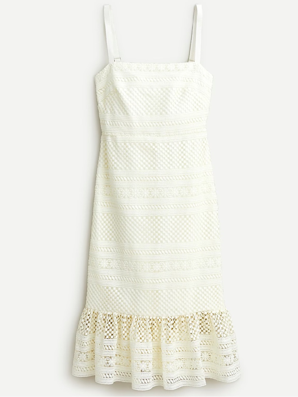 J. Crew Geometric Lace Midi Dress Size 6